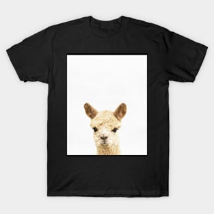 Alpaca print, Nursery decor, Animal art, Wall Art, Minimalist T-Shirt
